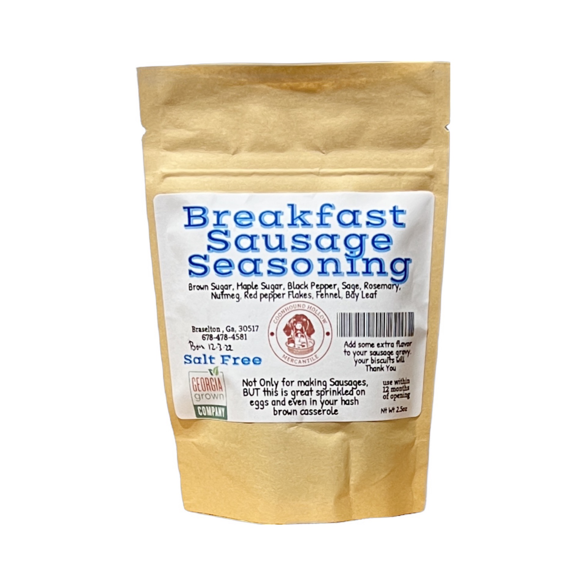 Salt Free Sausage Seasonings